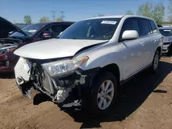 Salvage cars for sale from Copart Elgin, IL: 2011 Toyota Highlander Base