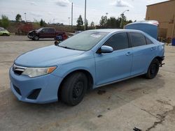 Salvage cars for sale at Gaston, SC auction: 2012 Toyota Camry Base