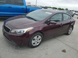 Vehiculos salvage en venta de Copart Grand Prairie, TX: 2017 KIA Forte LX