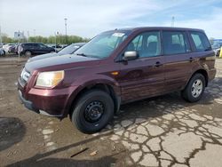 Salvage cars for sale at Woodhaven, MI auction: 2007 Honda Pilot LX