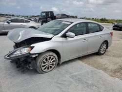 Vehiculos salvage en venta de Copart West Palm Beach, FL: 2018 Nissan Sentra S