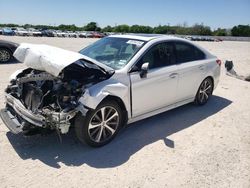 Salvage cars for sale at San Antonio, TX auction: 2017 Subaru Legacy 2.5I Limited