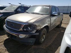 Salvage cars for sale at Brighton, CO auction: 2001 Ford F150 Supercrew