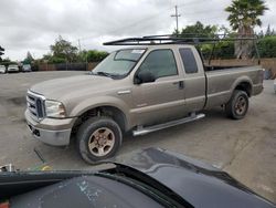 Salvage trucks for sale at San Martin, CA auction: 2006 Ford F250 Super Duty
