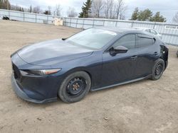 Salvage cars for sale from Copart Bowmanville, ON: 2019 Mazda 3 Preferred