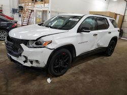 Salvage cars for sale at Ham Lake, MN auction: 2020 Chevrolet Traverse Premier