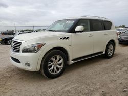 Salvage cars for sale at Houston, TX auction: 2014 Infiniti QX80