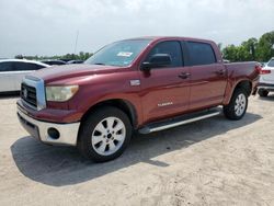 Salvage cars for sale from Copart Houston, TX: 2007 Toyota Tundra Crewmax SR5