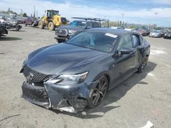 Salvage cars for sale from Copart Vallejo, CA: 2017 Lexus GS 350 Base