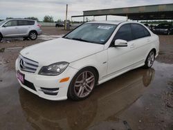 Salvage cars for sale at Houston, TX auction: 2012 Mercedes-Benz C 250
