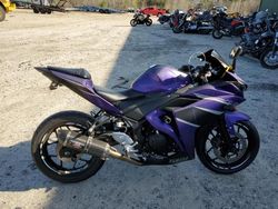 Salvage cars for sale from Copart Candia, NH: 2015 Yamaha YZFR3