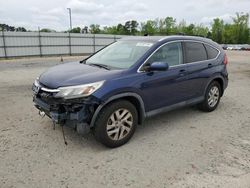 Salvage cars for sale at Lumberton, NC auction: 2016 Honda CR-V EX