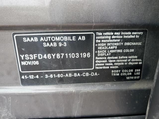 2007 Saab 9-3 2.0T