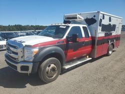 Salvage trucks for sale at Brookhaven, NY auction: 2016 Ford F550 Super Duty