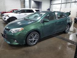 Salvage cars for sale at Ham Lake, MN auction: 2016 Toyota Corolla L