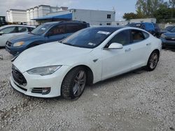 Salvage cars for sale from Copart Opa Locka, FL: 2015 Tesla Model S 85D