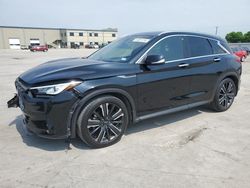 Salvage cars for sale from Copart Wilmer, TX: 2021 Infiniti QX50 Luxe
