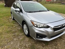 Salvage cars for sale from Copart Ellwood City, PA: 2018 Subaru Impreza Premium Plus