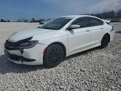 Salvage cars for sale at Wayland, MI auction: 2015 Chrysler 200 LX