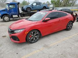 Salvage cars for sale at Wichita, KS auction: 2017 Honda Civic SI