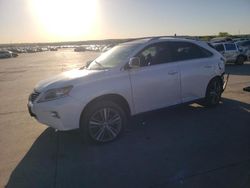 Salvage cars for sale at Grand Prairie, TX auction: 2015 Lexus RX 350 Base