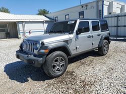 Jeep salvage cars for sale: 2018 Jeep Wrangler Unlimited Sport