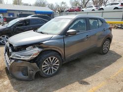 Salvage cars for sale at Wichita, KS auction: 2022 Nissan Kicks SV