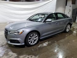 Salvage cars for sale at North Billerica, MA auction: 2017 Audi A6 Premium Plus