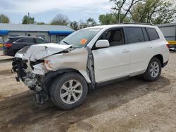 Salvage cars for sale at Wichita, KS auction: 2013 Toyota Highlander Base