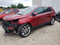 Ford Edge Titanium salvage cars for sale: 2015 Ford Edge Titanium