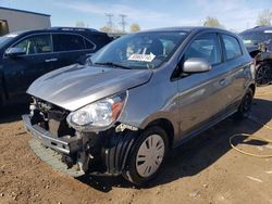 Salvage cars for sale from Copart Elgin, IL: 2017 Mitsubishi Mirage ES