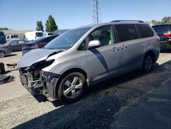 Salvage cars for sale from Copart Hayward, CA: 2015 Toyota Sienna LE