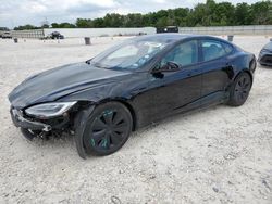 Salvage cars for sale at New Braunfels, TX auction: 2021 Tesla Model S