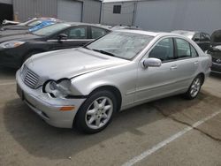 Salvage cars for sale at Vallejo, CA auction: 2004 Mercedes-Benz C 240