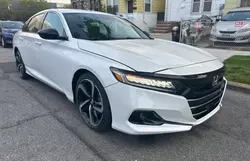 Salvage cars for sale at Brookhaven, NY auction: 2021 Honda Accord Sport