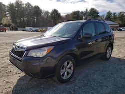 Salvage cars for sale at Mendon, MA auction: 2014 Subaru Forester 2.5I Premium