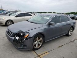 Salvage cars for sale at Grand Prairie, TX auction: 2013 Volkswagen Passat SE