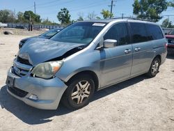 Salvage cars for sale at Riverview, FL auction: 2007 Honda Odyssey EXL