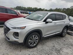 Salvage cars for sale at Houston, TX auction: 2019 Hyundai Santa FE Limited