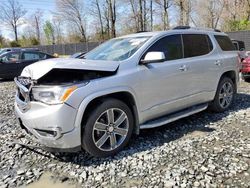 Salvage cars for sale at Waldorf, MD auction: 2019 GMC Acadia Denali