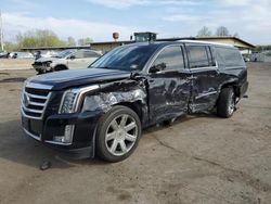 Salvage cars for sale at Marlboro, NY auction: 2015 Cadillac Escalade ESV Premium