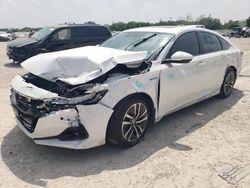 Salvage cars for sale at San Antonio, TX auction: 2022 Honda Accord Hybrid EXL