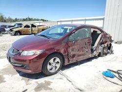 Salvage cars for sale at Franklin, WI auction: 2013 Honda Civic LX