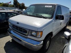Salvage trucks for sale at Martinez, CA auction: 2001 Ford Econoline E150 Van
