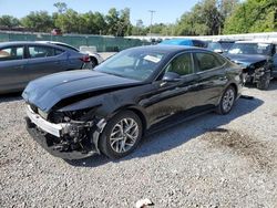 Salvage cars for sale at Riverview, FL auction: 2021 Hyundai Sonata SEL