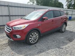 Salvage cars for sale at Gastonia, NC auction: 2017 Ford Escape Titanium