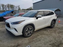Salvage cars for sale from Copart Spartanburg, SC: 2021 Toyota Highlander XLE