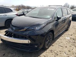 Salvage cars for sale from Copart Hillsborough, NJ: 2024 Toyota Sienna XSE