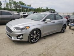 Salvage cars for sale at Spartanburg, SC auction: 2020 Ford Fusion Titanium