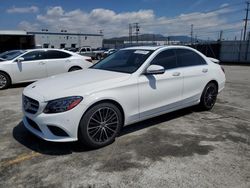 Salvage cars for sale from Copart Sun Valley, CA: 2021 Mercedes-Benz C300